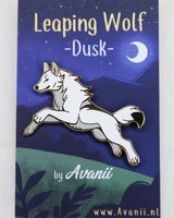 Leaping Wolf of Dusk - Hard Enamel Pin