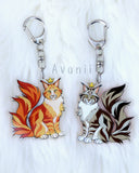 Royal Beasts: Maine Coon Cat -  Acrylic Charm - 2 inch double sided keychain