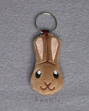 Brown Rabbit - Soft Charm / Keychain Plush