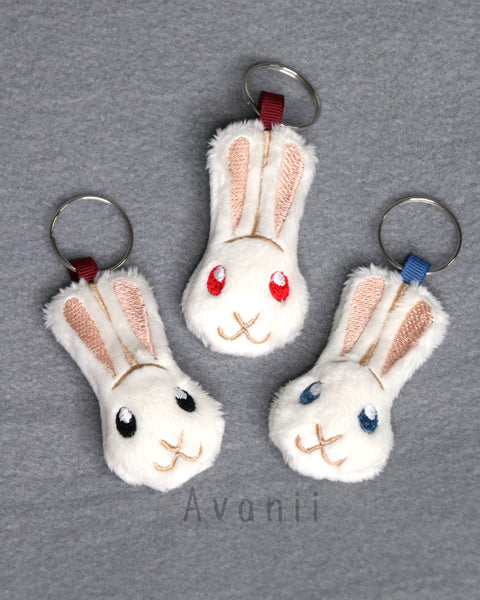 White Rabbit - Soft Charm / Keychain Plush