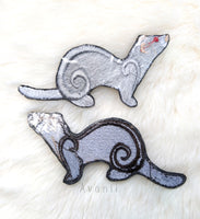 Ferret - Embroidered Iron-on Patch