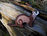 Ferret - Embroidered Iron-on Patch