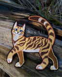 Frumpkin Bengal Cat - Embroidered Iron-on Patch