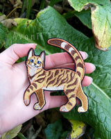 Frumpkin Bengal Cat - Embroidered Iron-on Patch