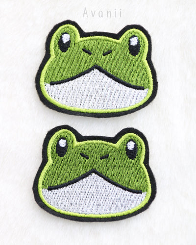 Cute Frog - Embroidered Iron-on Patch – Avanii Creations