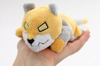 Yellow Robot Lion - Minky beanie plush
