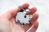 Screaming Opossum - Acrylic Charm - 2 inch double sided keychain
