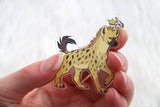 Royal Beasts: Hyena - Acrylic Charm - 2 inch double sided keychain