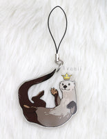 Royal Beasts: Otter - Acrylic Charm - 2 inch double sided keychain
