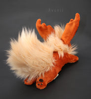 Flareon - Fire fox - Minky beanie plush