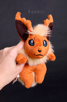Flareon 2 - Fire fox - Minky beanie plush