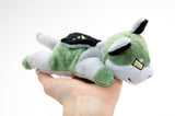 Green Robot Lion - Minky beanie plush