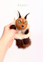 Kitsune Cub - Red Fox - small floppy - handmade plush animal