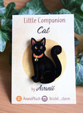 Little Companion: Black Cat - acrylic pin