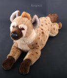 Large Spotted Hyena - handmade plush animal - realistic faux fur