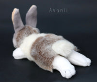 Lilac Dutch Rabbit / Bunny - small floppy - handmade plush animal