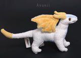 Celestial Dragon - Handmade original plush - minky miniature