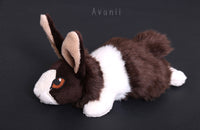 Dutch Rabbit / Bunny - small floppy - handmade plush animal