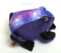 Big Galaxy Toad / Frog - handmade plush animal - minky miniature