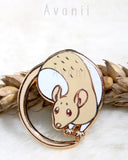 Little Companion: Fawn Rat Hard Enamel Pin