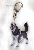 Royal Beasts: Wolf - Acrylic Charm - 2 inch double sided keychain