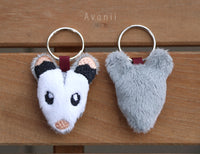 Opossum - Soft Charm / Keychain Plush