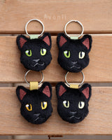Black Cat - Soft Charm / Keychain Plush