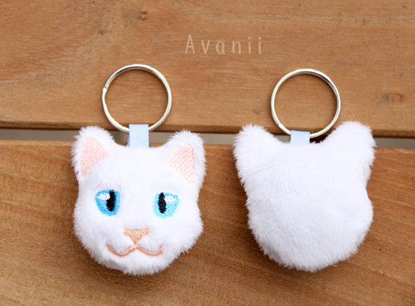 White Cat - Soft Charm / Keychain Plush