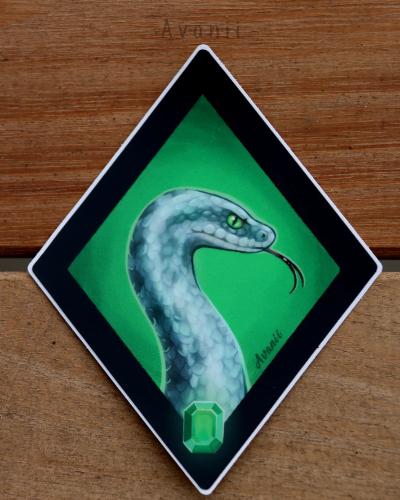 Magical Animals: Green Snake - Vinyl Sticker