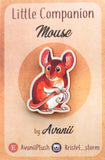Little Companion: Mouse - wood pin