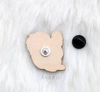 Little Companion: Red Squirrel - wood pin