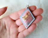Magical Animal: Red Lion - Wooden Charm - 1,5 inch keychain